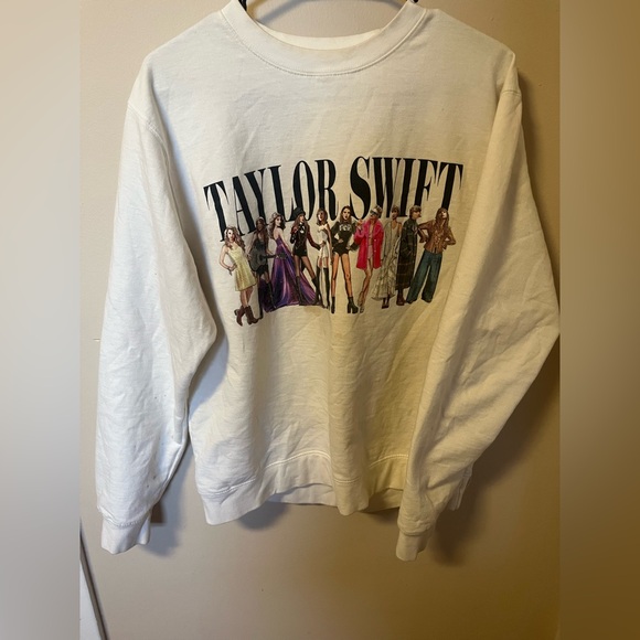 Taylor Swift Eras White Sweatshirt - Picture 1 of 2